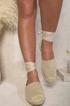 Apricot Zoey Tie Leg Espadrille Sandals<IKRUSH Best