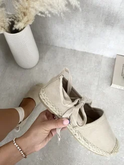 Apricot Zoey Tie Leg Espadrille Sandals<IKRUSH Best