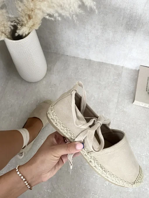 Apricot Zoey Tie Leg Espadrille Sandals<IKRUSH Best