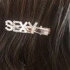 Assorted Chelsy Sexy Slogan Diamante and Pearl Hair Clip<IKRUSH Outlet