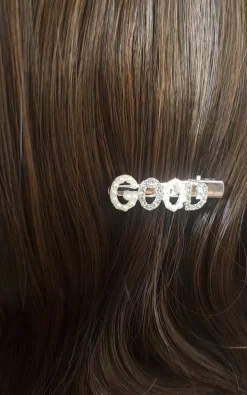 Assorted Chelsy Slogan Diamante and Pearl Hair Clip<IKRUSH Hot