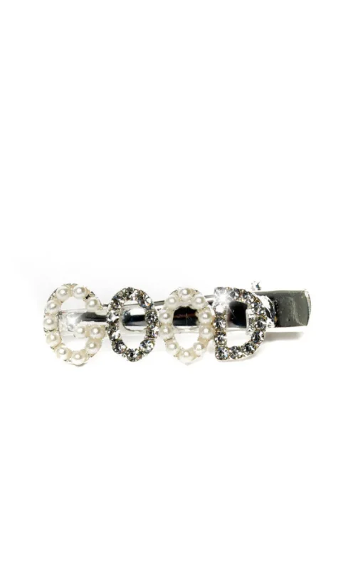 Assorted Chelsy Slogan Diamante and Pearl Hair Clip<IKRUSH Hot