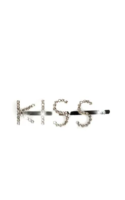 Assorted Kiki Kiss Slogan Diamante Hair Clip<IKRUSH Sale
