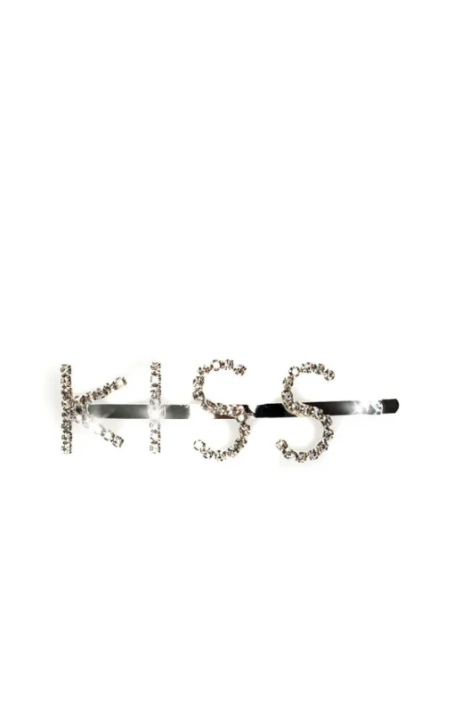 Assorted Kiki Kiss Slogan Diamante Hair Clip<IKRUSH Sale