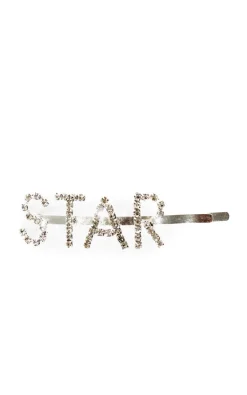 Assorted Kiki Star Slogan Diamante Hair Clip<IKRUSH Fashion