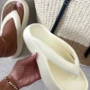 Beige Cora Chunky Platform Flip-Flops Sandals<IKRUSH Fashion