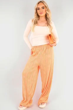 Beige Danna Square Neckline Long Sleeve Top<IKRUSH Fashion