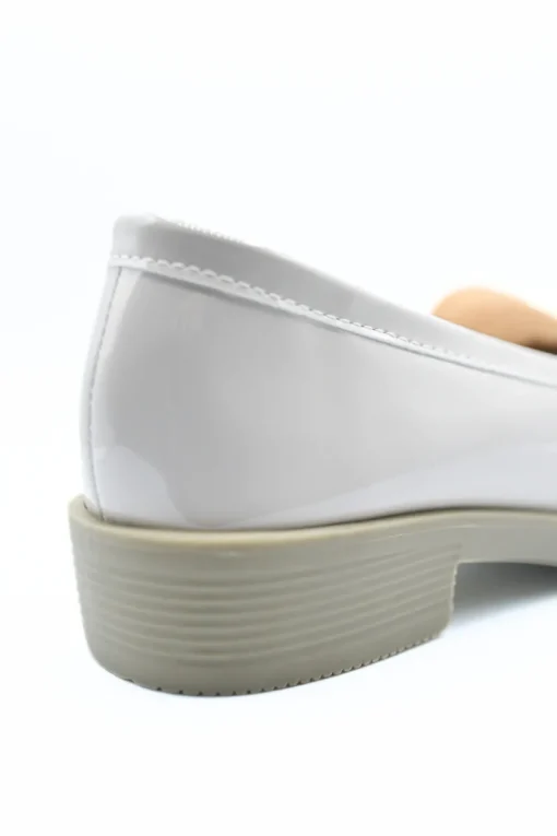 Beige Janelle Bow Detail Flatform Slip On Loafer Shoes<IKRUSH Discount