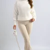 Beige Jessica High Waisted Flare Leg Trouser<IKRUSH Discount