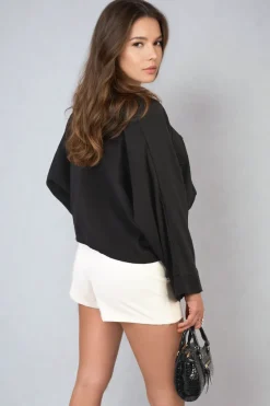 Beige Veronica Highwaist Mini Skort with Slit<IKRUSH Outlet