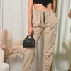 Beige Xanthe Pocket Cargo Trousers<IKRUSH Best