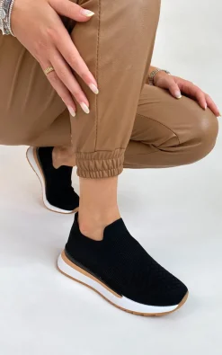 Black Darla Sock Trainers<IKRUSH Clearance