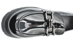 Black Izzah Chain Detail Casual Slip On Shoes<IKRUSH Online