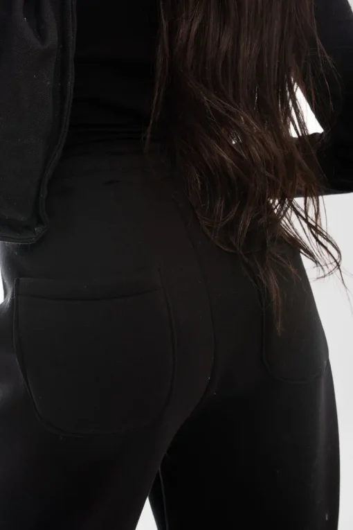 Black Jovie Drawstring Elastic Wide Leg Jogger<IKRUSH Hot