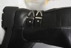 Black Lira Double Buckle Kids Boots<IKRUSH Clearance