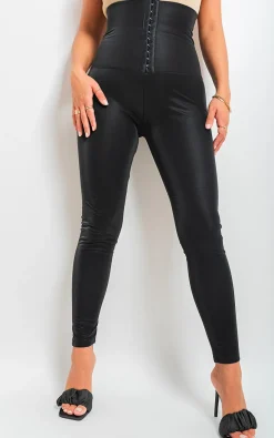 Black Maisie Body Shaper High Waist Leggings<IKRUSH Best