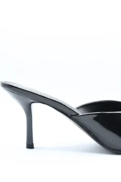 Black Mariana Pointed Toe Slip-on High Heels<IKRUSH Sale