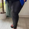 Black Sydney Plus Size Leggings<IKRUSH Clearance