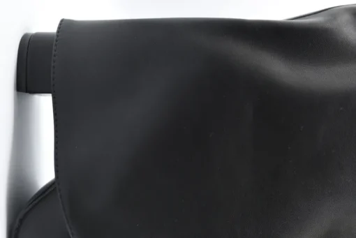 Black Taylah Pointed Toe Fold-Over Knee High Boots<IKRUSH Outlet