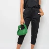 Black Yasmine Short Sleeve Boxy Lounge Wear Co-ord Set<IKRUSH Best
