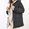 Black/beig Stephanie Reversible Padded Jacket<IKRUSH Best
