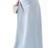 Blue Estella Lightweight High Waisted Maxi Skirt<IKRUSH New