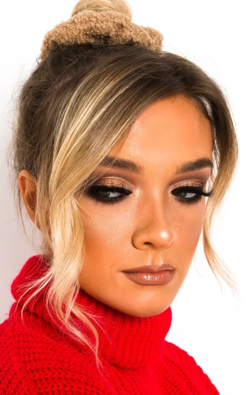 Brown Ola Teddy Style Hair Scrunchie<IKRUSH Discount