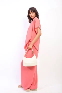 Coral Hailey Oversized Top and Wide Leg Trousers Co-ord Set<IKRUSH New