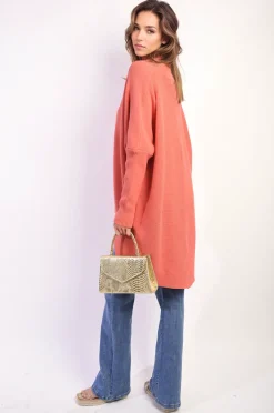 Coral Janiyah Turtle Neck Longline Knitted Jumper<IKRUSH Hot