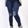 D.blue Aubrey High Waisted Ripped Skinny Jeggings<IKRUSH Best
