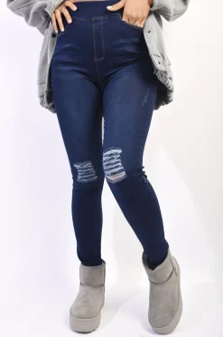 D.blue Aubrey High Waisted Ripped Skinny Jeggings<IKRUSH Best