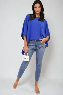 Denim Aurelia Pearl Rhinestone Skinny Jeans<IKRUSH Fashion