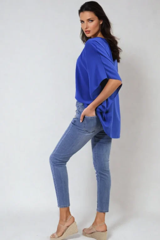 Denim Aurelia Pearl Rhinestone Skinny Jeans<IKRUSH Fashion