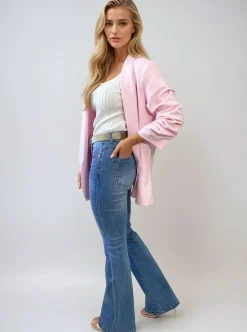 Denim Grace Embellished High Waisted Flare Jeans<IKRUSH Clearance