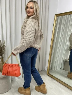 Denim Kathryn Straight Leg High Waist Jeans<IKRUSH Fashion