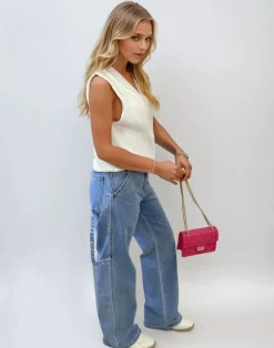 Denim Margaret Loose Straight Leg Jeans<IKRUSH Discount