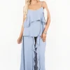 Denim Nayeli Layered Cami Top with Asymmetric Hem<IKRUSH Best