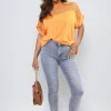 Denim Sevyn Distressed High Waisted Jeans<IKRUSH Clearance