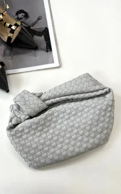 Grey Jazlyn Quilted Handbag<IKRUSH Online