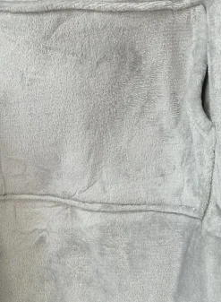 Grey Sonya Oversized Fluffy Winter Blanket Hoodie<IKRUSH Online