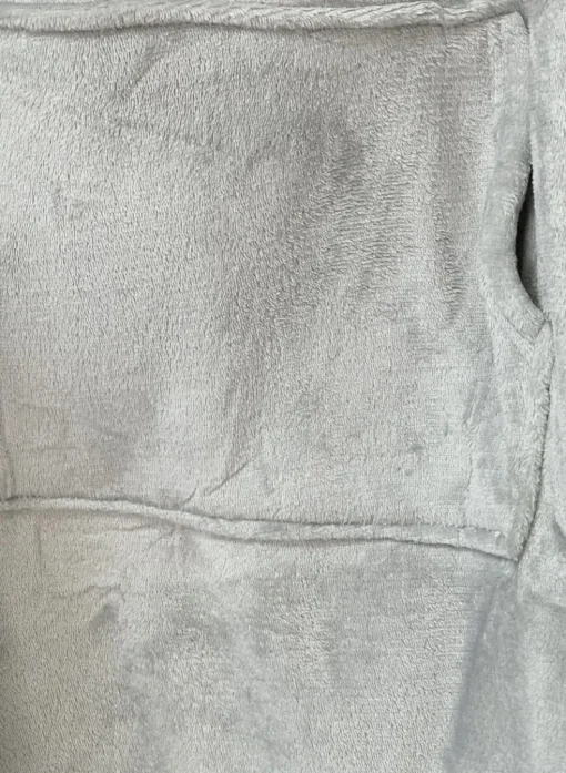 Grey Sonya Oversized Fluffy Winter Blanket Hoodie<IKRUSH Online