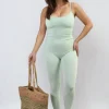 Mint Christina Sleeveless Bodycon Jumpsuit<IKRUSH Outlet
