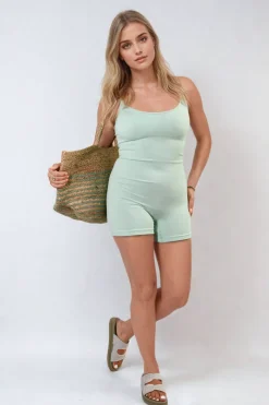 Mint Imelda Strappy Fitted Bodysuit<IKRUSH Sale