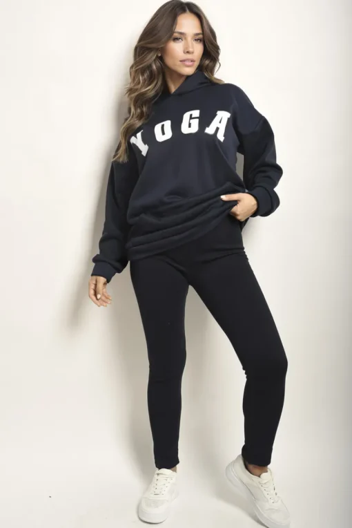 Navy Juliana High Waisted Stretch Leggings<IKRUSH Outlet