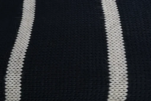 Navy Priscilla Long Sleeve Striped Knitted Dress<IKRUSH Online