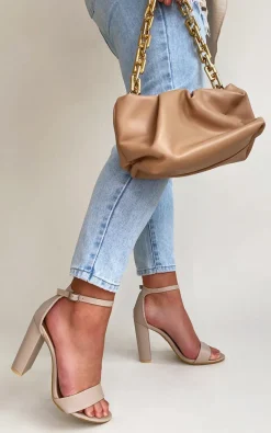 Nude Maja Party Block High Heels<IKRUSH Sale