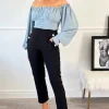 Petrol Maeve Off Shoulder Blouse<IKRUSH Outlet