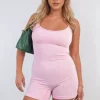Pink Imelda Strappy Fitted Bodysuit<IKRUSH Discount