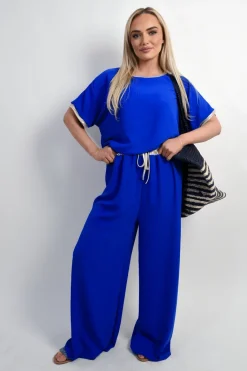 Royal Celia Shiny Trim Short-Sleeved Top<IKRUSH Outlet