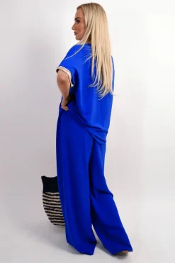 Royal Celia Shiny Trim Short-Sleeved Top<IKRUSH Outlet